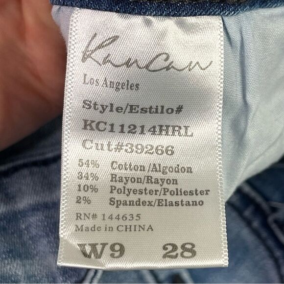 KanCan Jeans Women's 28 Blue Skinny Mid-Rise Light Wash Denim Stretch - Picture 6 of 12